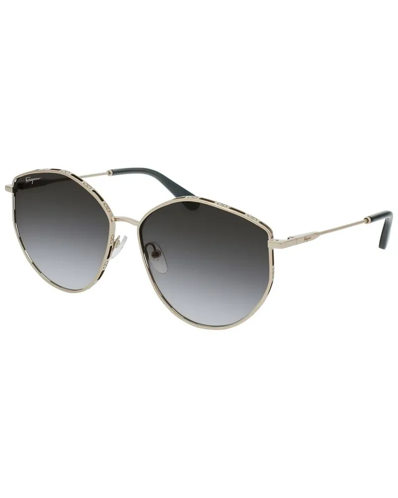 Ferragamo Women's SF264S 60mm Sunglasses Gold