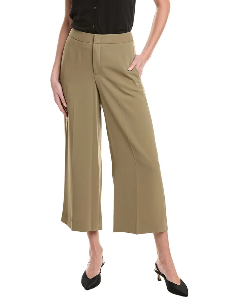 Vince Crop Wide Leg Pant Green