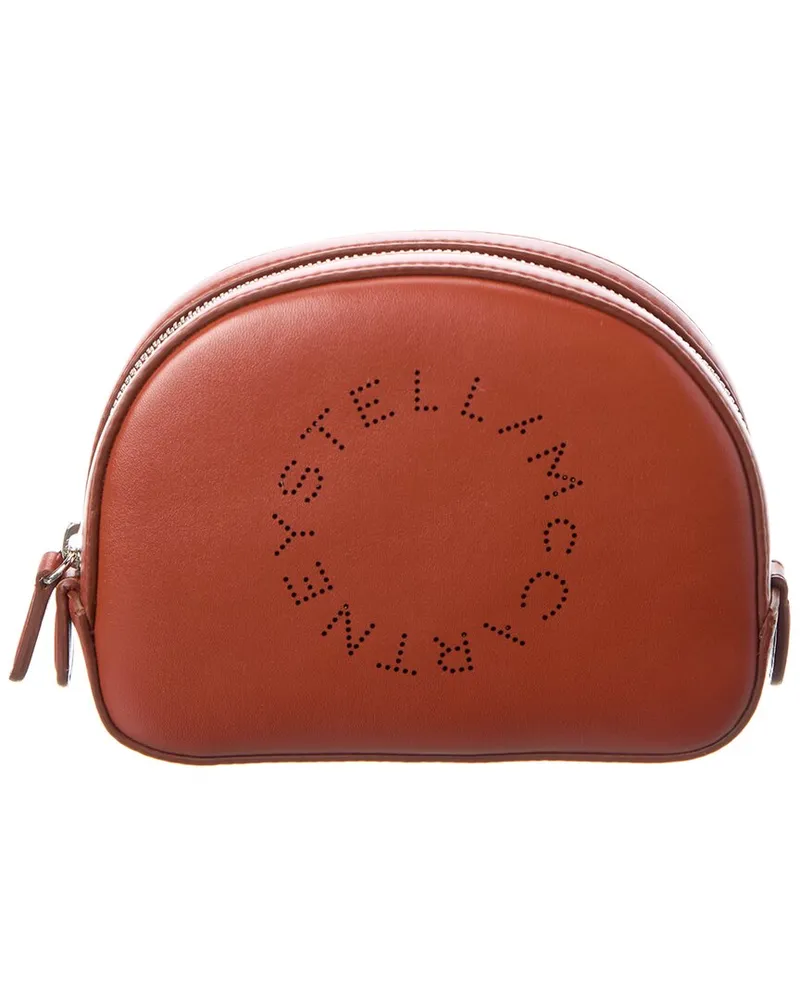Stella McCartney Logo Cosmetic Bag Brown