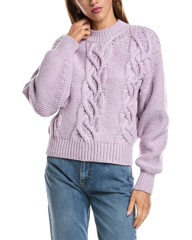 IRO Herina Wool-Blend Sweater Purple