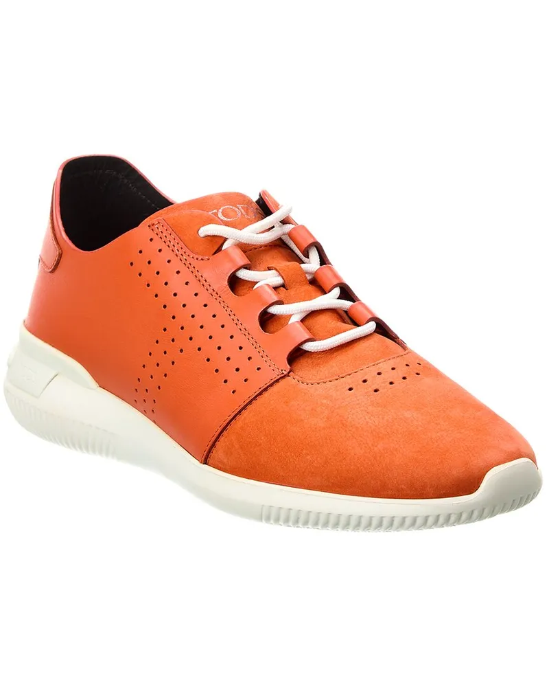 TOD'S TOD’s Leather & Suede Sneaker Orange