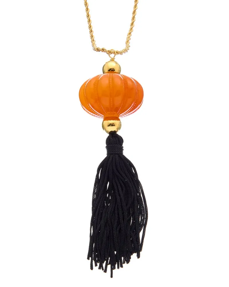 Kenneth Jay Lane Plated Pendant Necklace Nocolor
