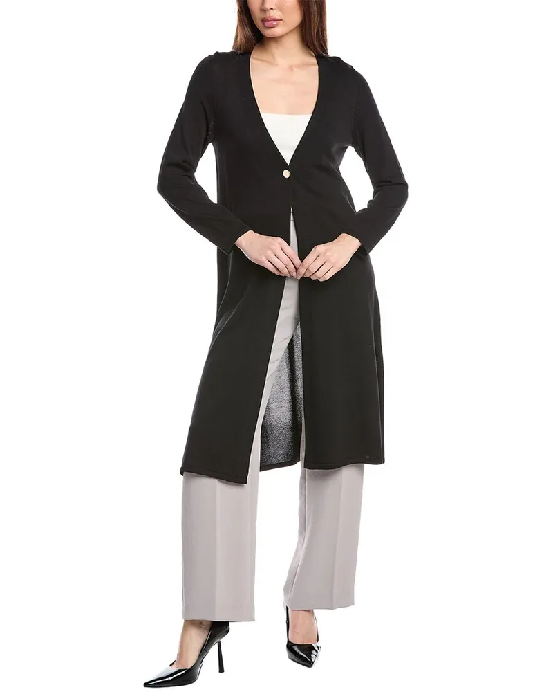 Anne Klein Long Cardigan Black