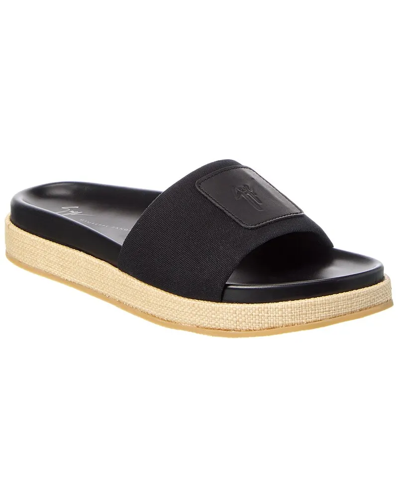 Giuseppe Zanotti Indi Canvas Slide Black