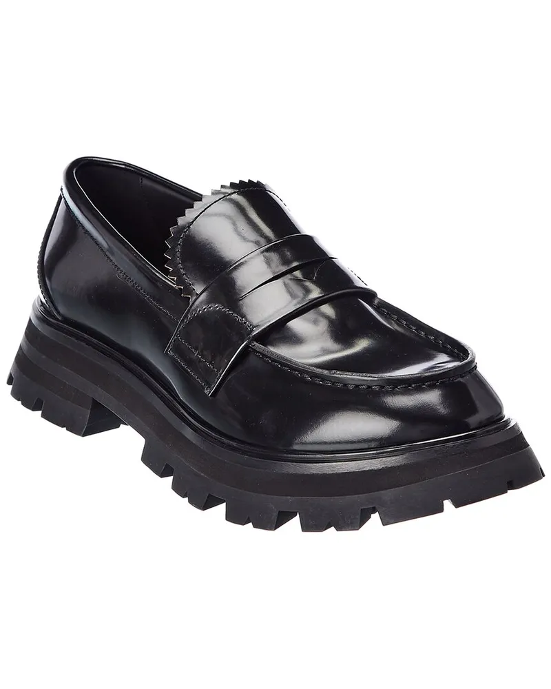 Alexander McQueen Wander Leather Loafer Black