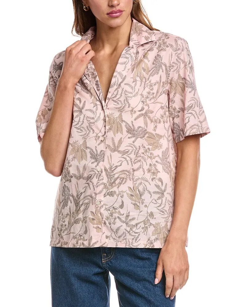 Officine Generale Officine Generale New Christelle Floral Top Pink