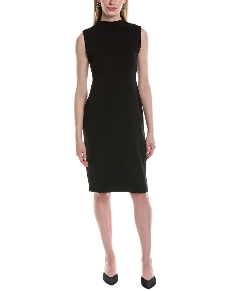 Anne Klein Mock Neck Sweaterdress Black