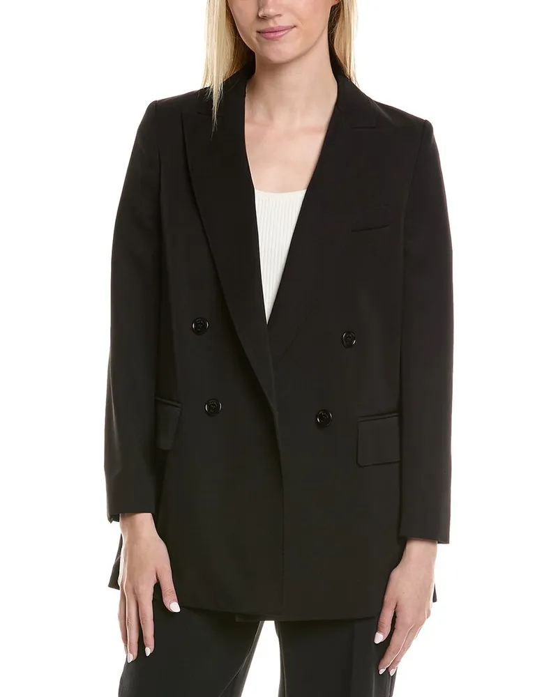 Max Mara Levico Wool-Blend Blazer Black