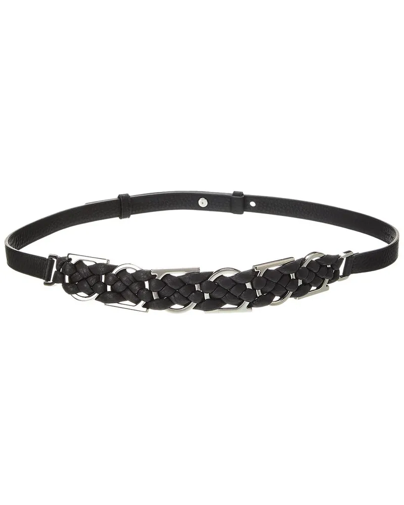 Ferragamo Braided Leather Belt Nocolor