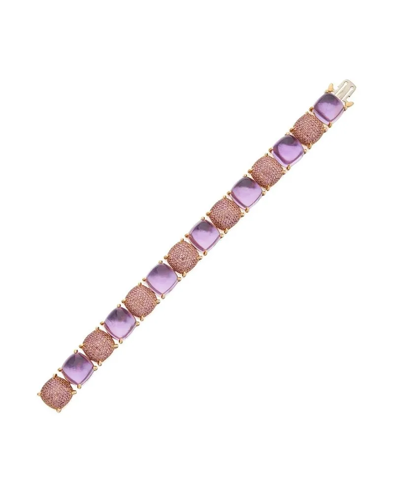 Tiffany & Co. 18K 52.50 ct. tw. Amethyst Sugar Stacks Bracelet (Authentic Pre-Loved Nocolor