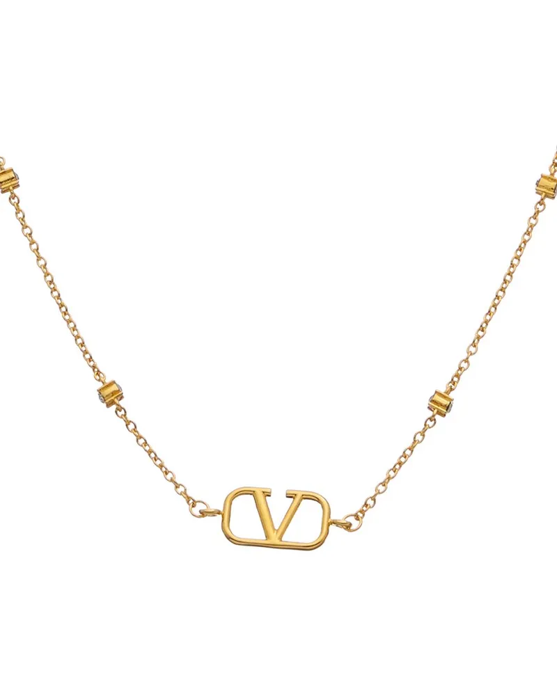 Valentino Garavani VLogo Necklace Yellow