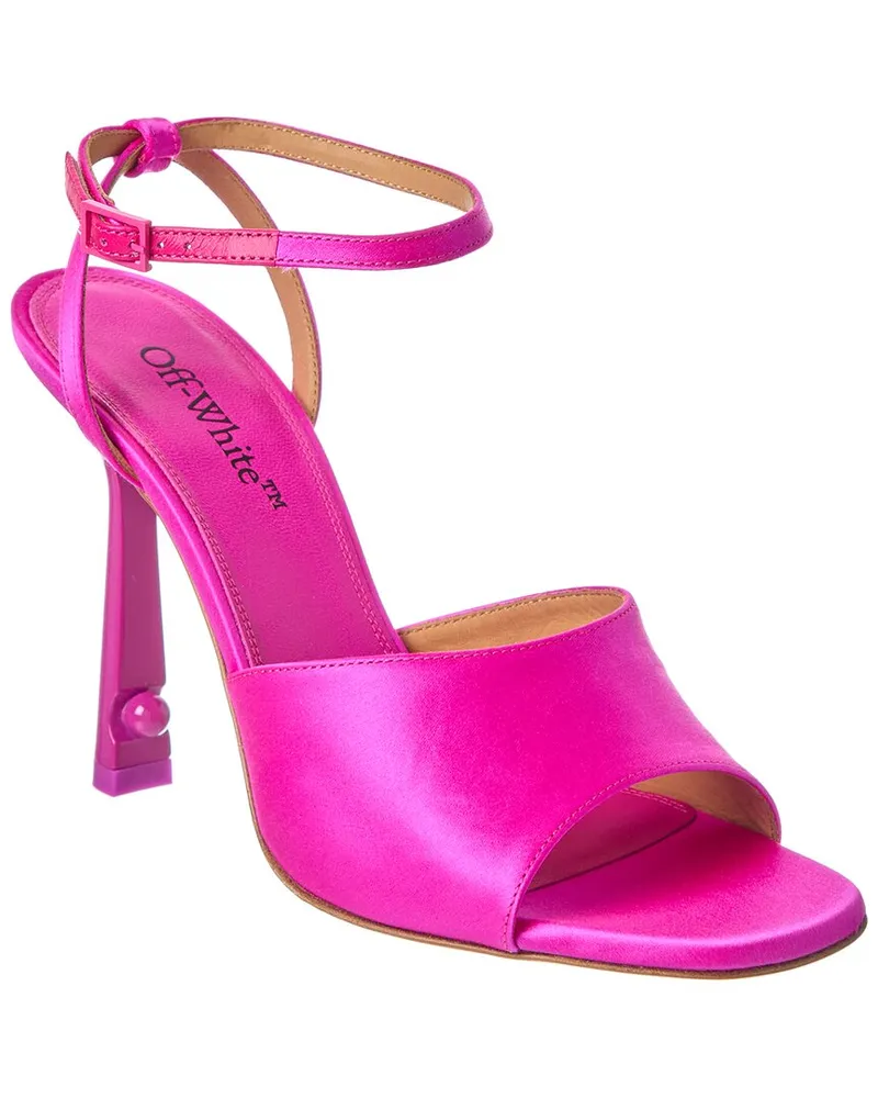 OFF-WHITE Off-White™ Pop Pearl Satin Sandal Pink