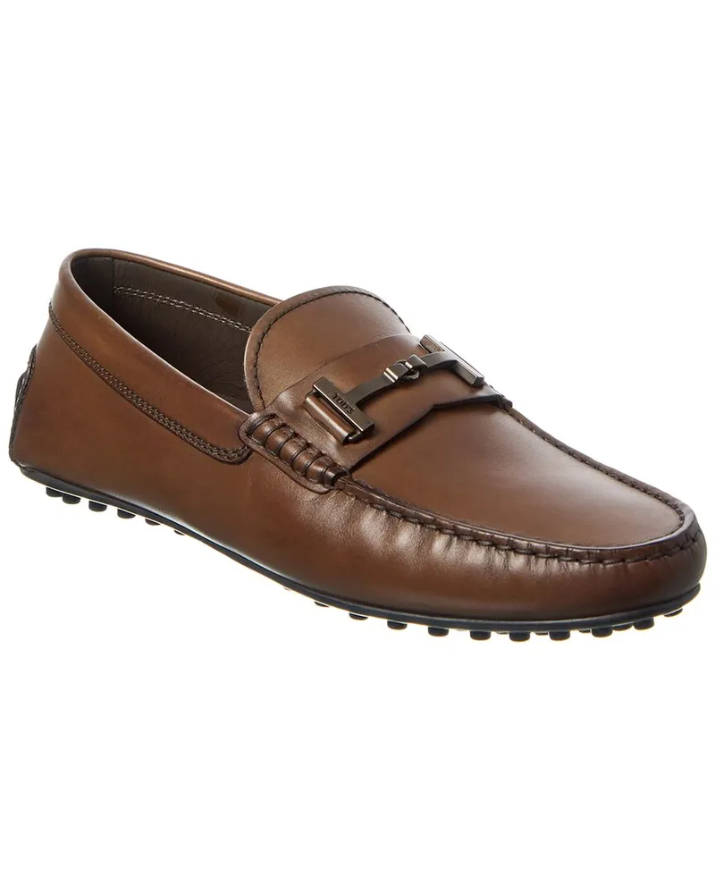 TOD'S TOD’s T Timeless Leather Loafer Brown