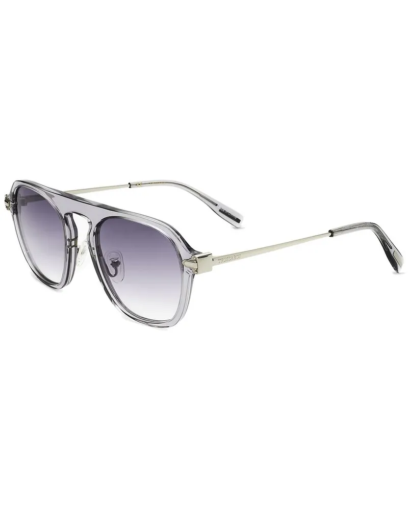 Trussardi Unisex STR402F 07P1 52mm Sunglasses Grey
