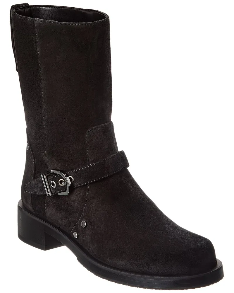 Stuart Weitzman Maverick Suede Bootie Black