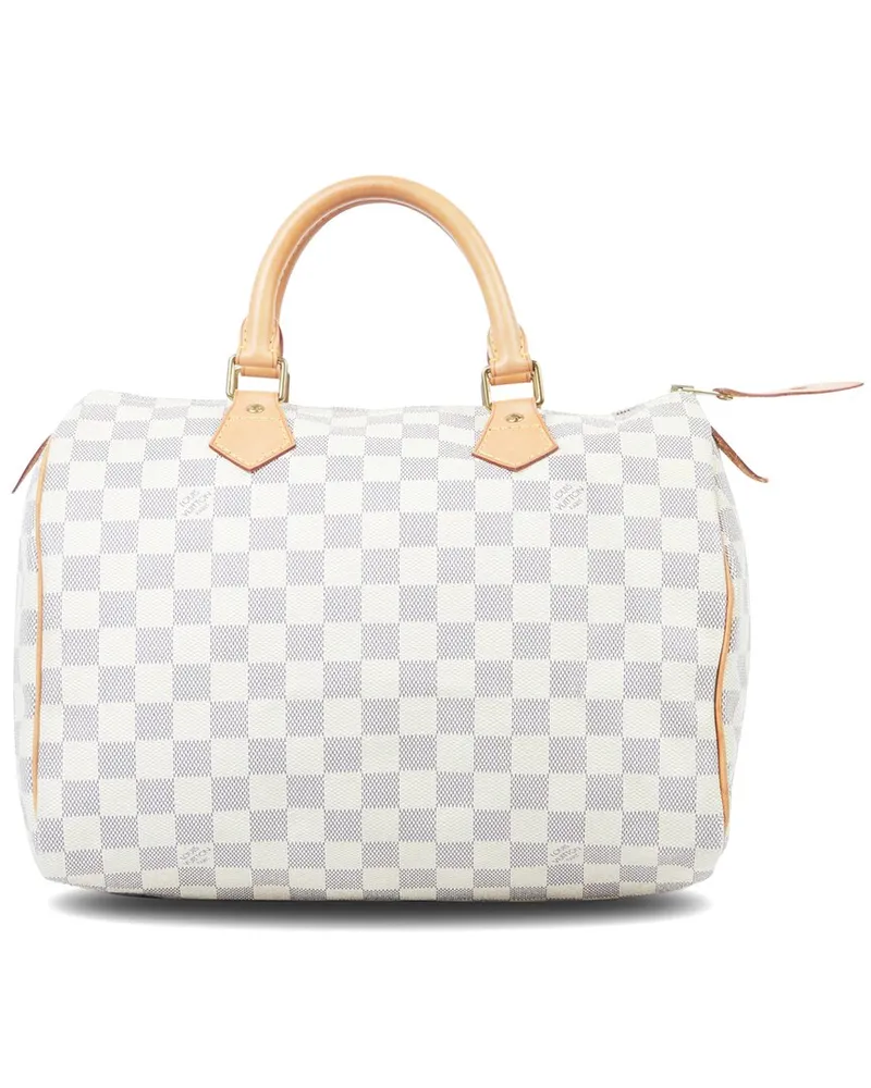 Louis Vuitton Damier Azur Canvas Speedy 30 (Authentic Pre-Loved White