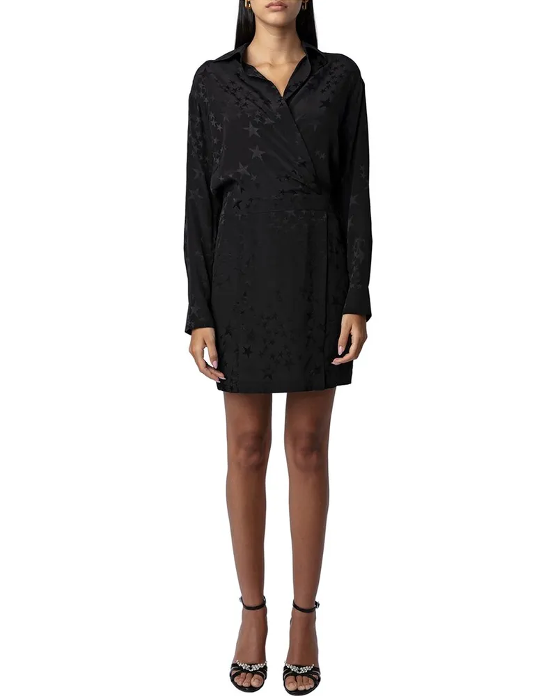 Zadig & Voltaire Ravy Jac Stars Silk Dress Nocolor