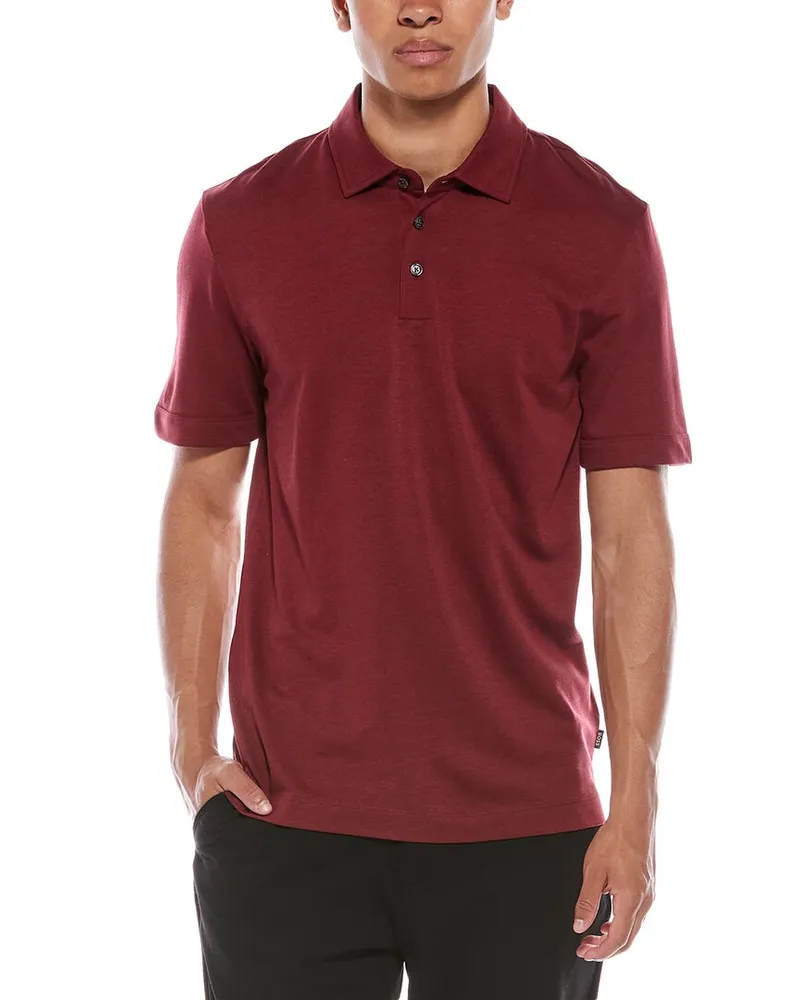 HUGO BOSS Press Polo Shirt Red
