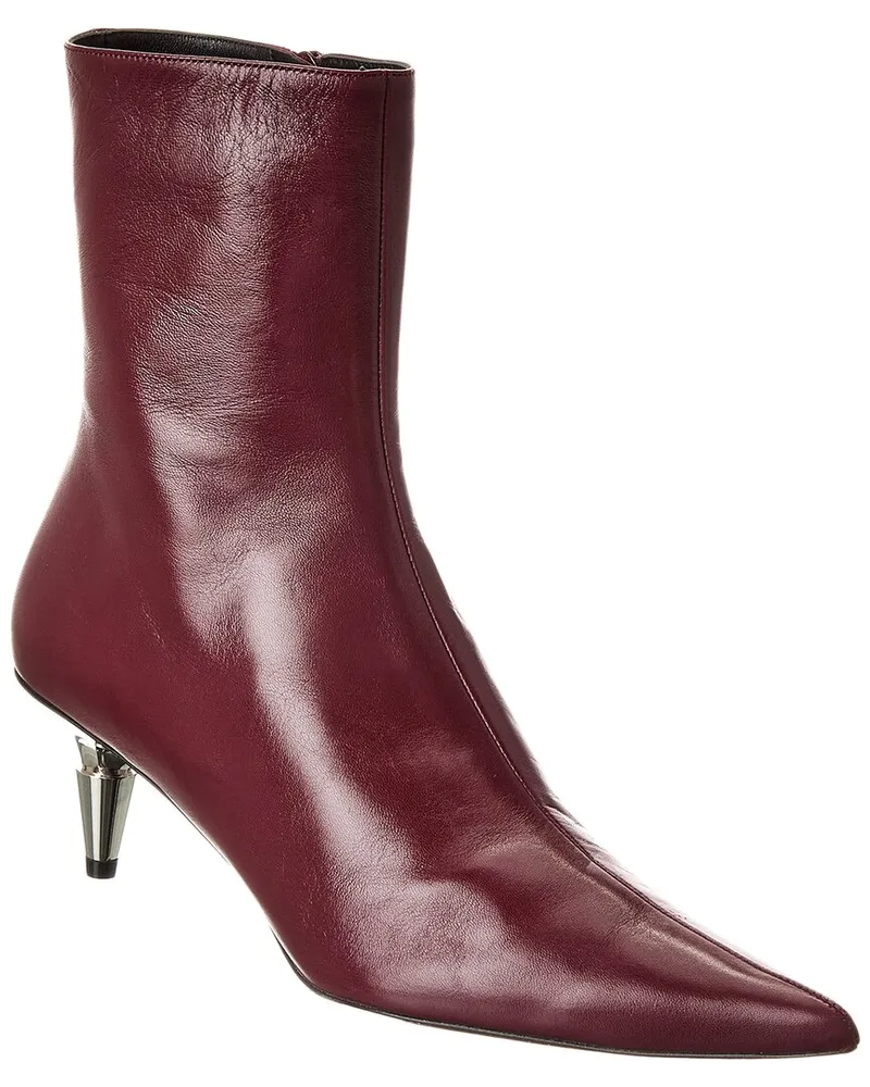 Proenza Schouler Spike Leather Bootie Red