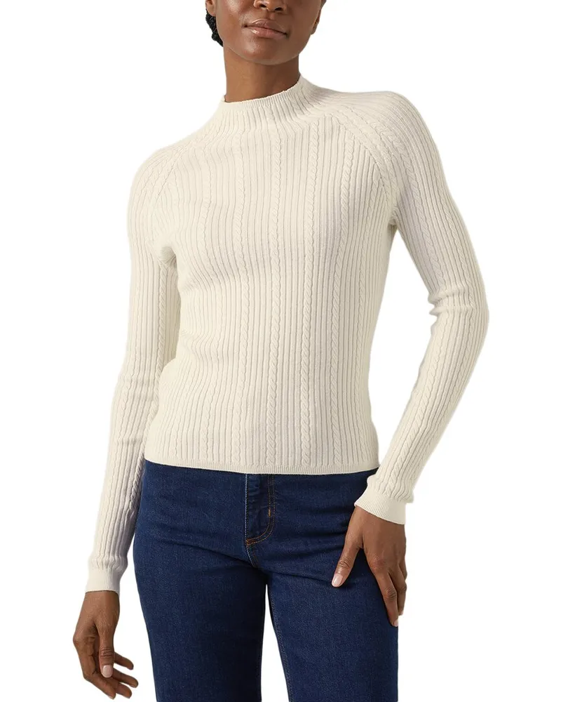 L.K.Bennett  Wool-Blend West Knitted Top White