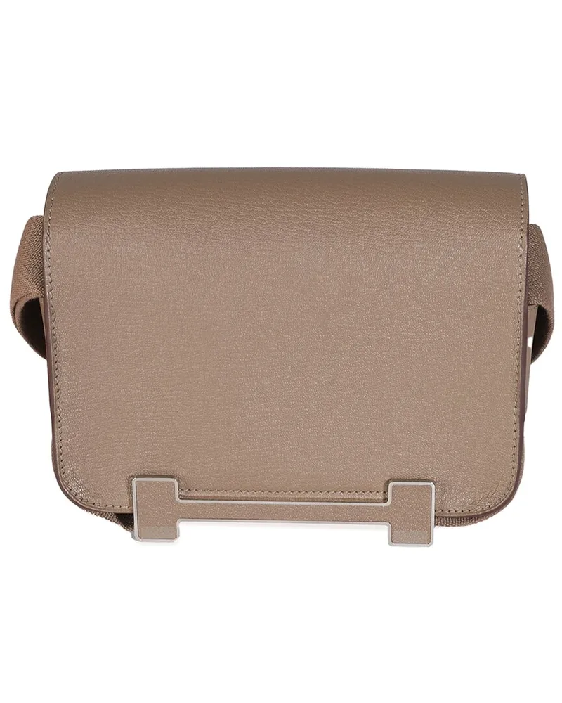 Hermès Gray Leather Mysore Geta PHW (Authentic Pre-Loved Nocolor