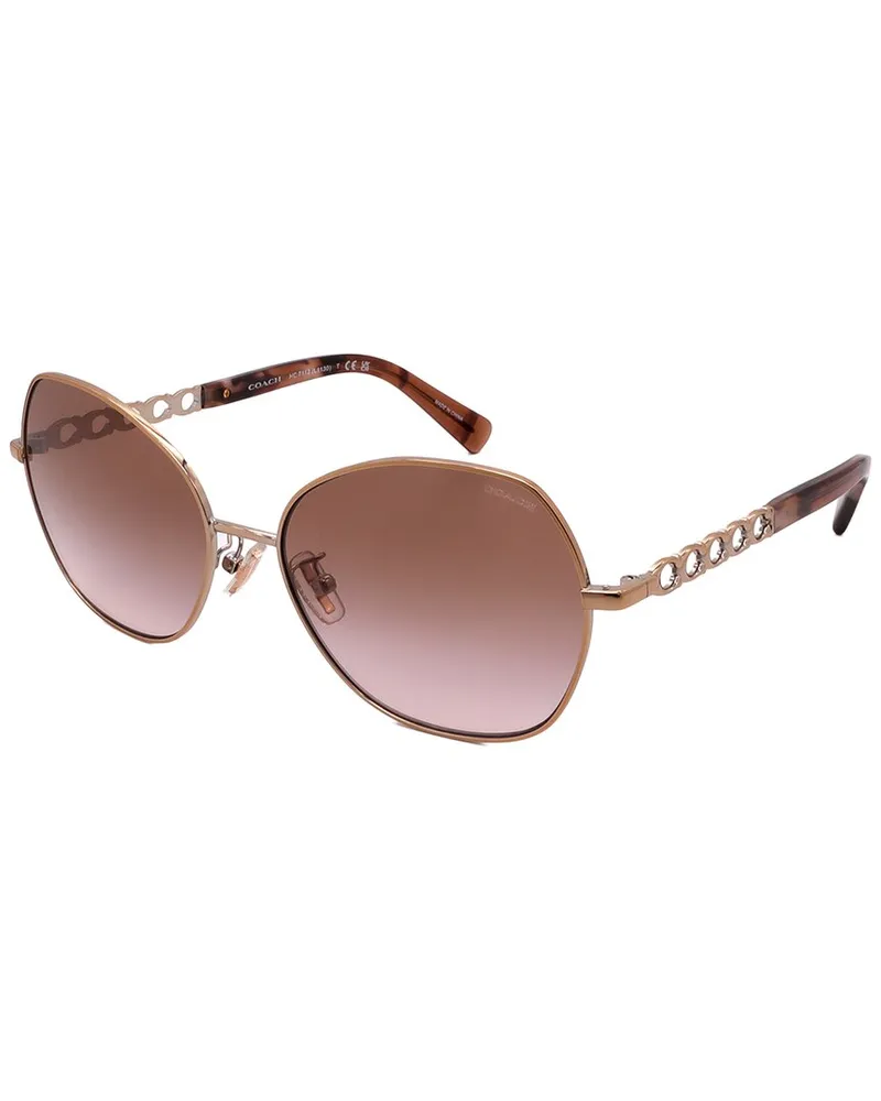 Coach Women's HC7112 56mm Sunglasses Gold
