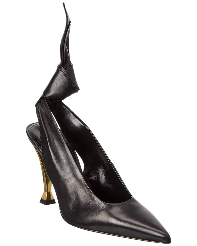 Givenchy Beauw Leather Slingback Pump Black