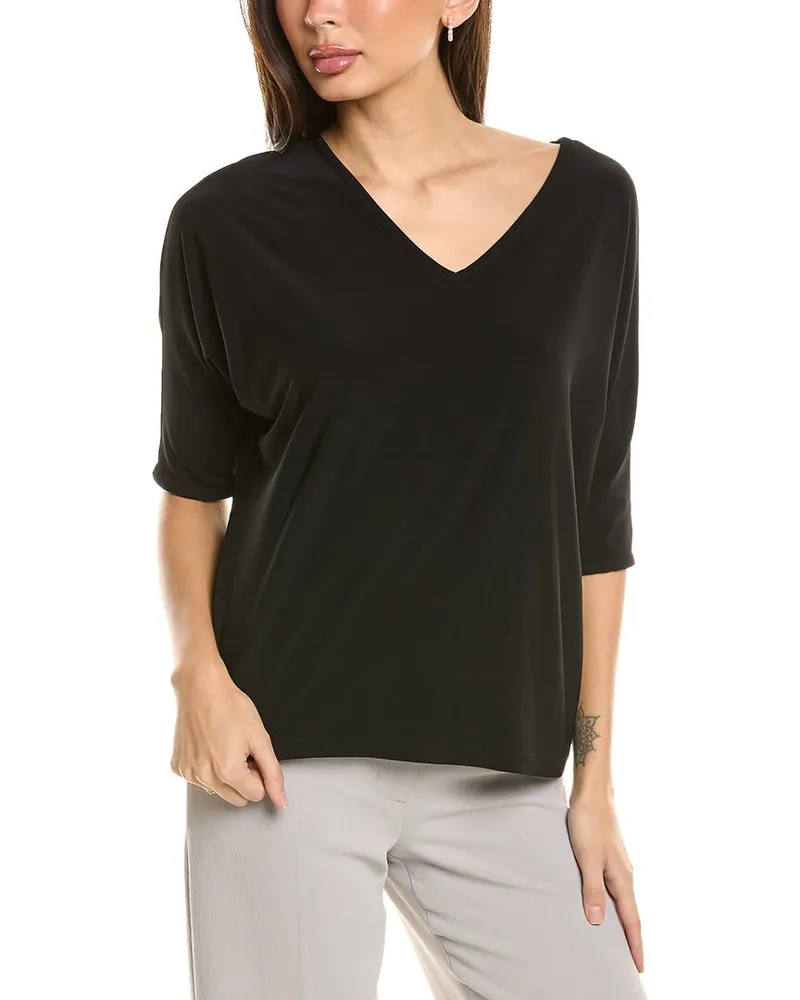 Joseph Ribkoff Elbow Sleeve Top Black