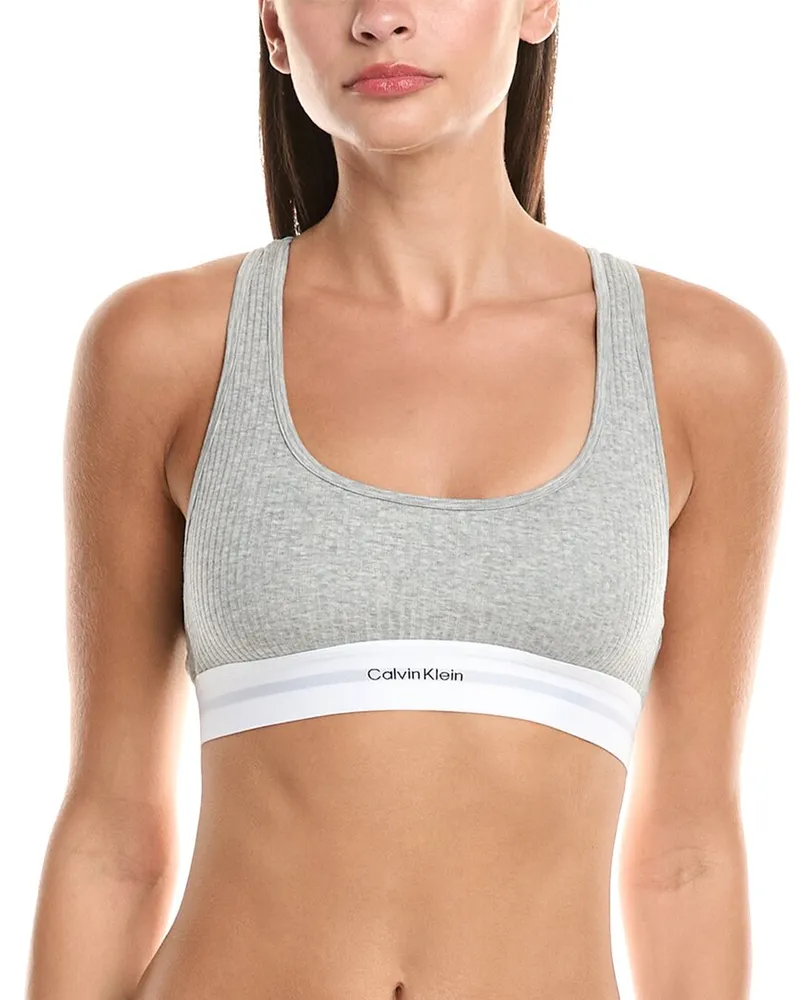 Calvin Klein Lightly Lined Bralette Grey