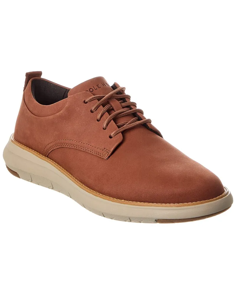 COLE HAAN Grand Remix OX Leather Sneaker Brown