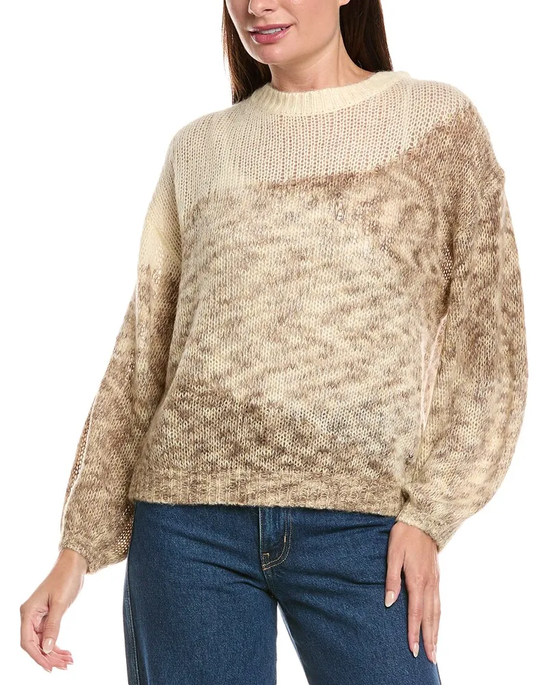 HUGO BOSS Fargovia Wool & Alpaca-Blend Sweater Brown