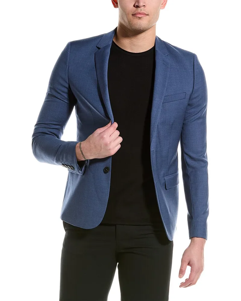 The Kooples Wool Suit Jacket Blue