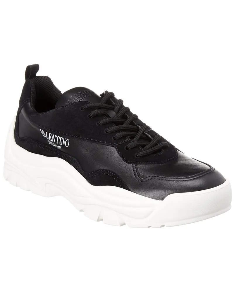 Valentino Garavani Leather & Suede Sneaker Black