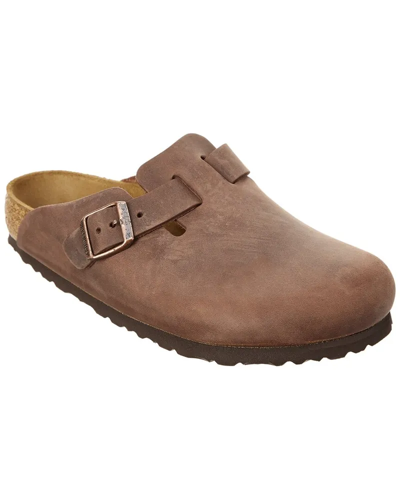 Birkenstock Boston Oiled Leather Clog Brown