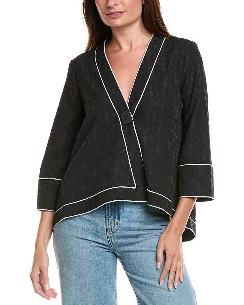 Joseph Ribkoff Textured Top Black