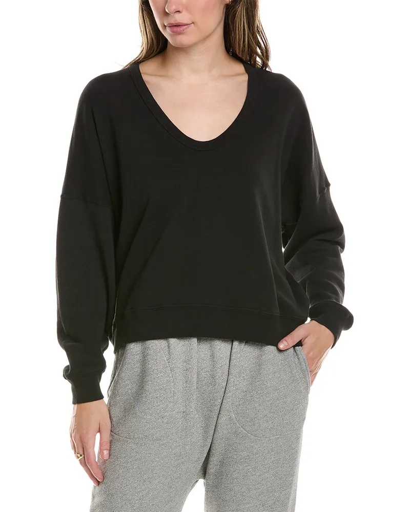 The Great The U-Neck Teammate Sweatshirt Black