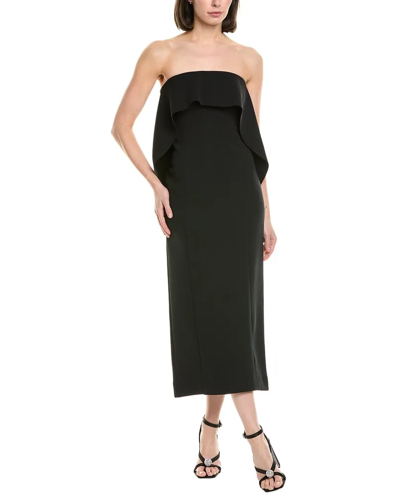 STAUD Scarlett Midi Dress Black