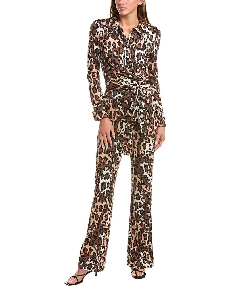 Diane von Furstenberg Michelle Jumpsuit Brown