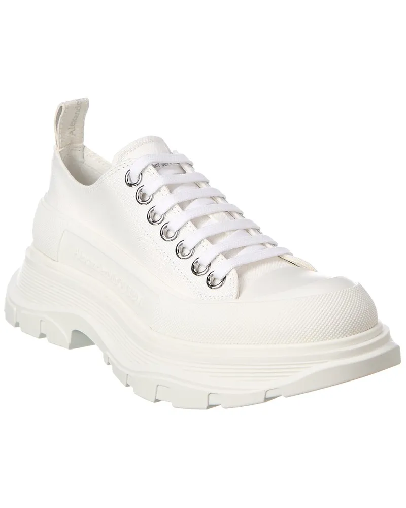 Alexander McQueen Tread Slick Canvas Sneaker White
