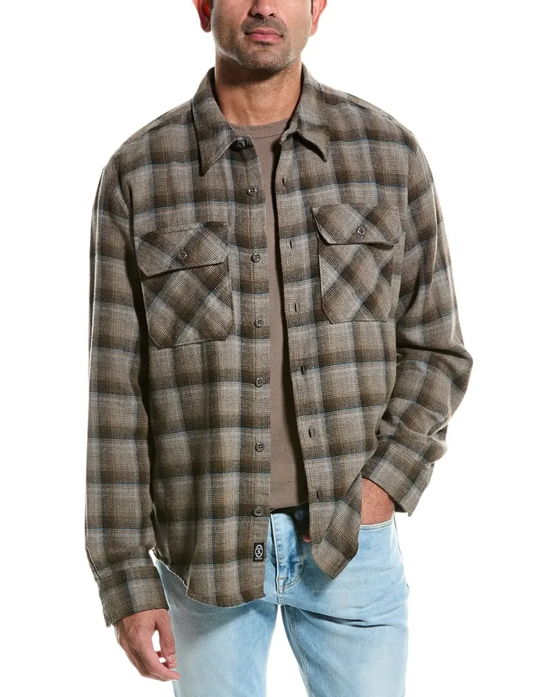 Todd Snyder + Champion Alaskan Chamois Shirt Grey