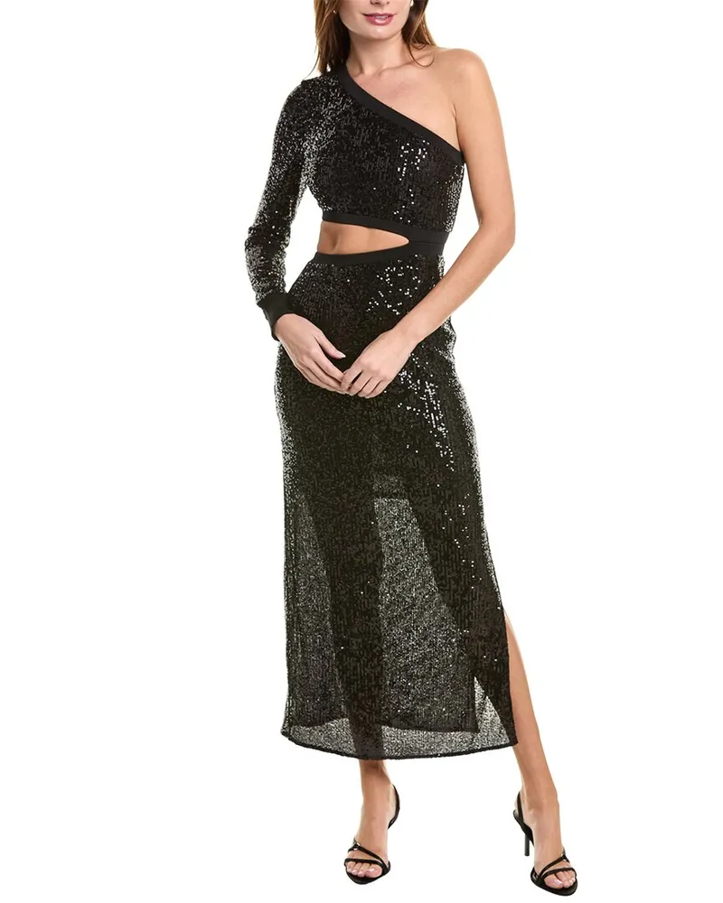 AllSaints Daisy Topaz Midi Dress Black