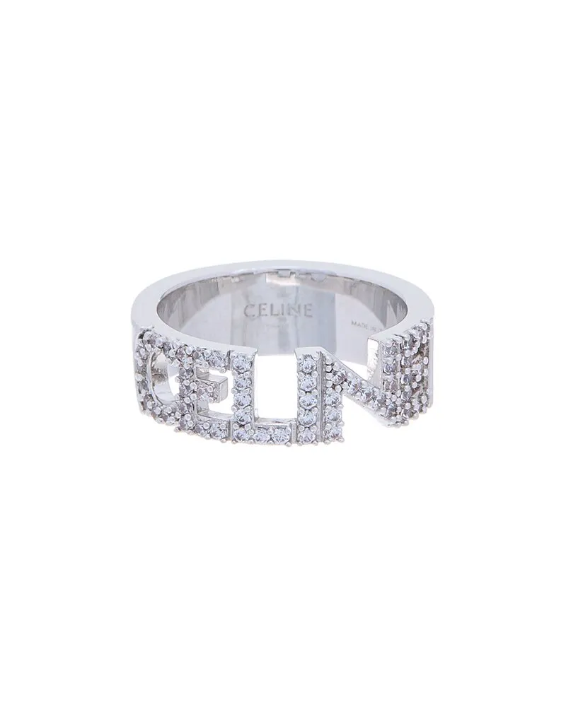 Celine Monochroms Strass Ring Nocolor