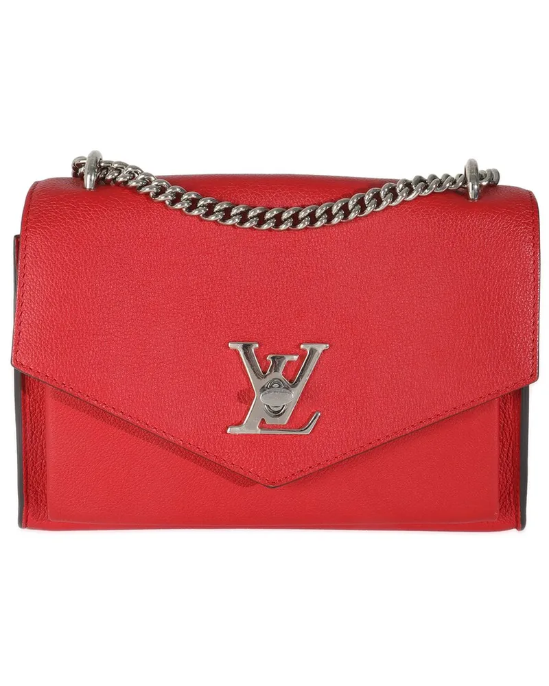 Louis Vuitton Red Leather Mylockme Chain BB (Authentic Pre-Loved Nocolor