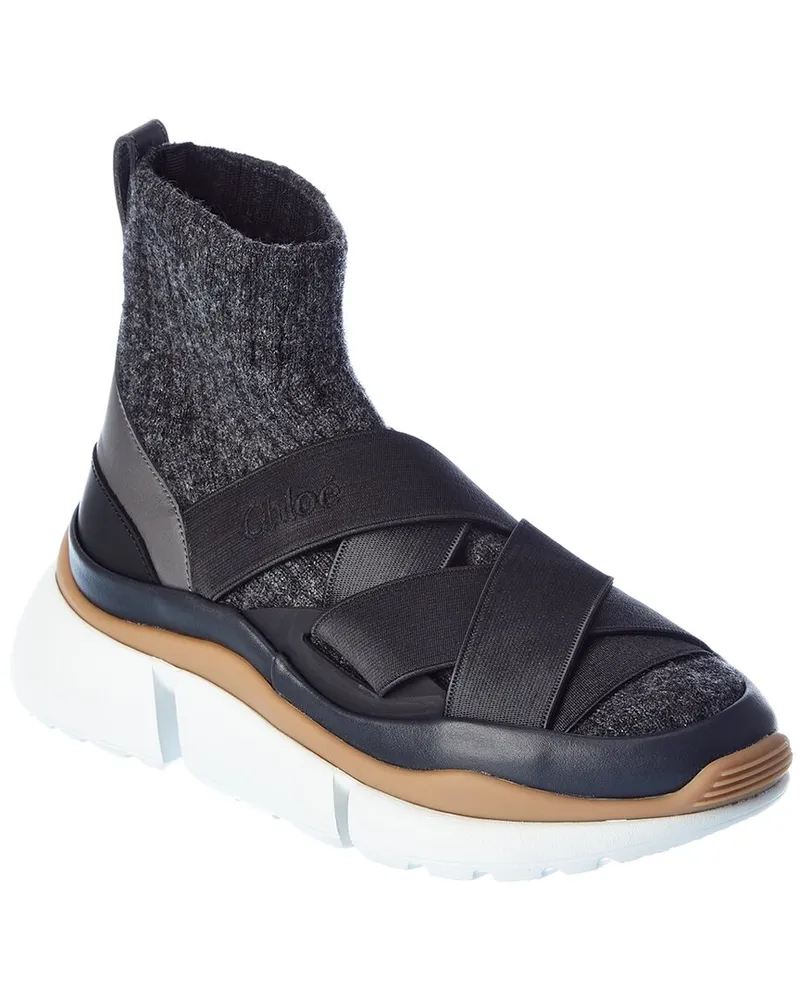 Chloé Sonnie Sock Sneaker Black