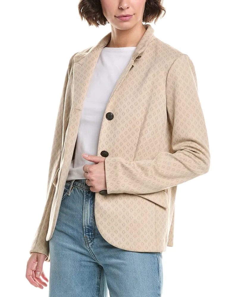 Rag & Bone Sadie Jacquard Blazer Beige
