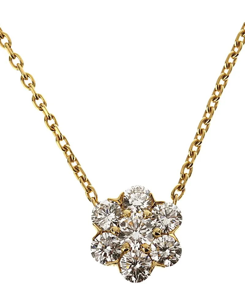 Van Cleef & Arpels 18K 0.94 ct. tw. Diamond Fleurette Necklace (Authentic Pre-Loved Nocolor