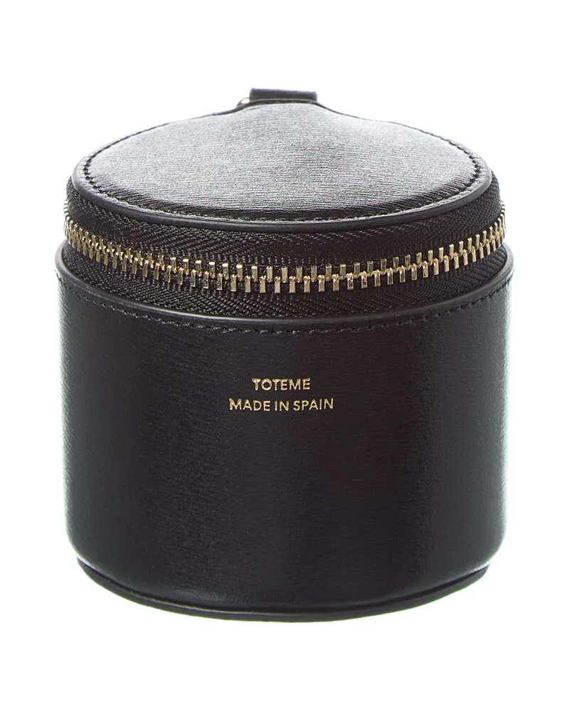 Totême Leather Cosmetic Case Black