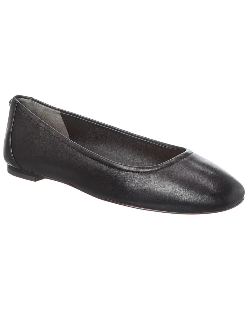 Stuart Weitzman Tammy Leather Ballet Flat Black