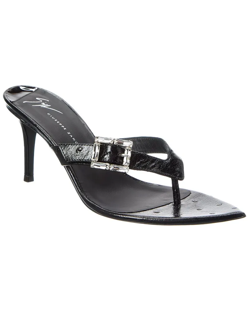 Giuseppe Zanotti Sexy 70 Leather Sandal Black