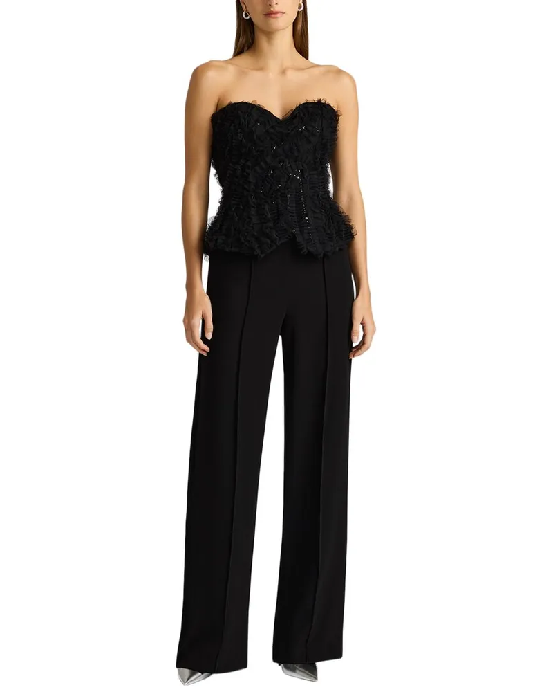 Zac Posen Applique On Lace Bustier Jumpsuit Nocolor